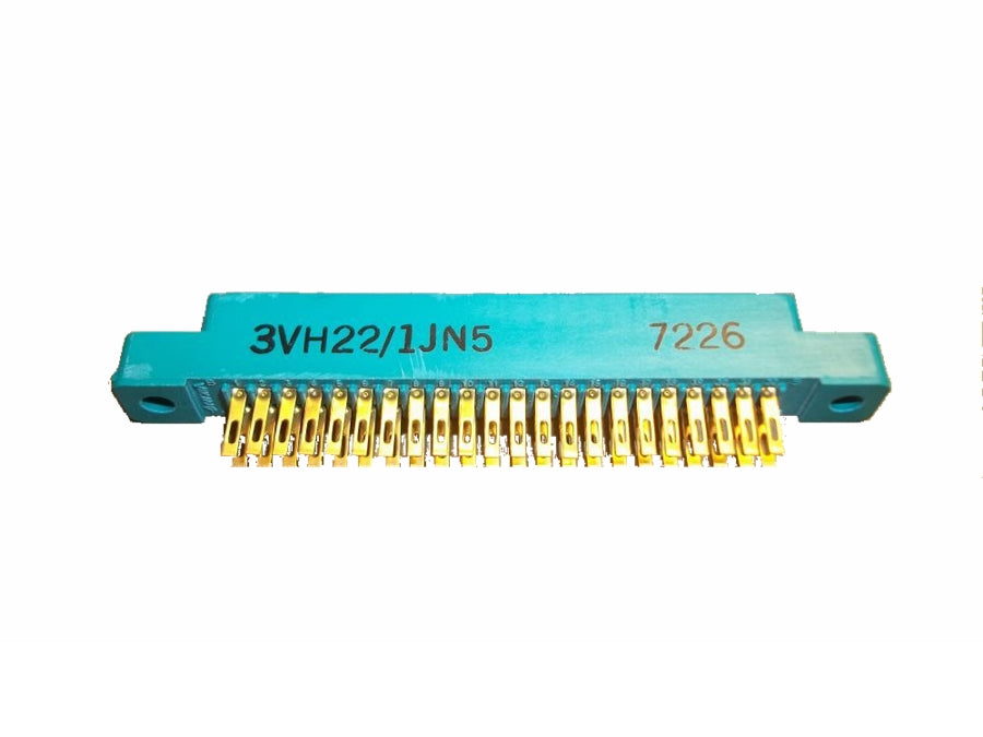 Card edge stik - 50 pol, 2,54mm pitch, loddeben