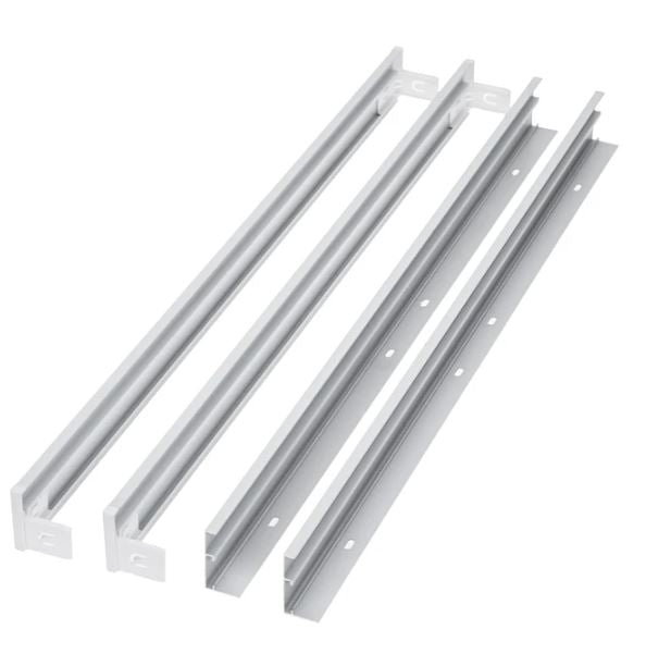 Ramme til 60x60 LED panel - Samles hurtigt, plast hjørner, Uden synlige skruer, hvid kant