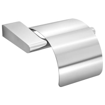 Toiletpapirholder m/frontplade, krom