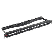 Simply45 Patchpanel Rack 24 Port STP Skærmet Unloaded 1U