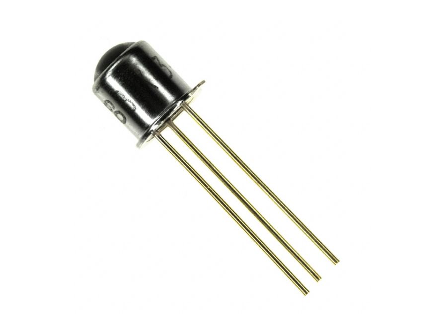 BPY62 NPN fototransistor - 830nm (400-1100nm), 35V (TO18)
