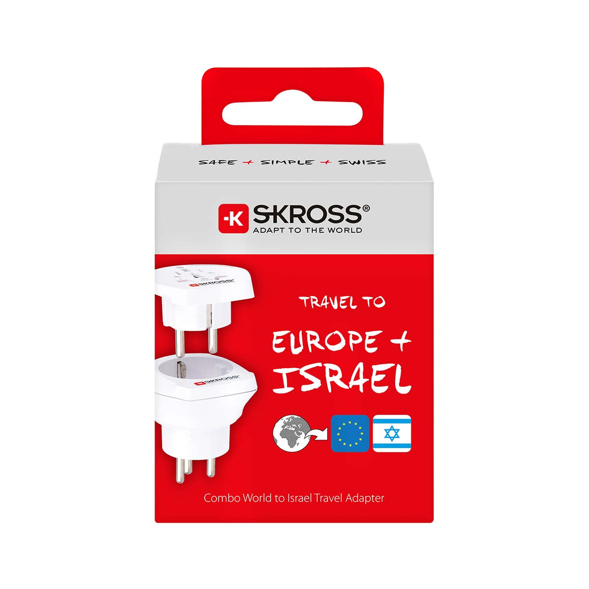 Rejseadapter, Kombi - Verden-til-Israel og Europa, Jordet