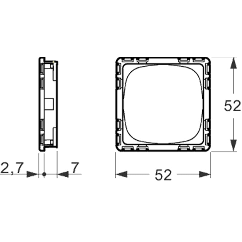 LK Fuga teknisk monteringsramme SLIM 1m
