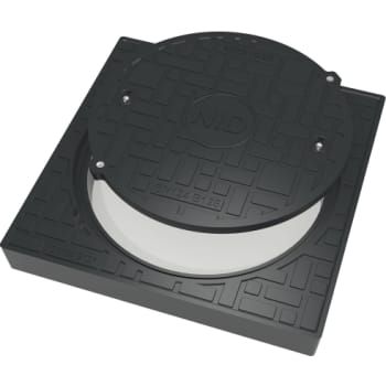 NID 600 x 95 mm karm/dæksel, firkantet, fast, 12,5 t, komposit & lugttæt iht. DS/EN432