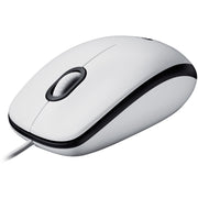 M100 optisk mus m. USB, Hvid