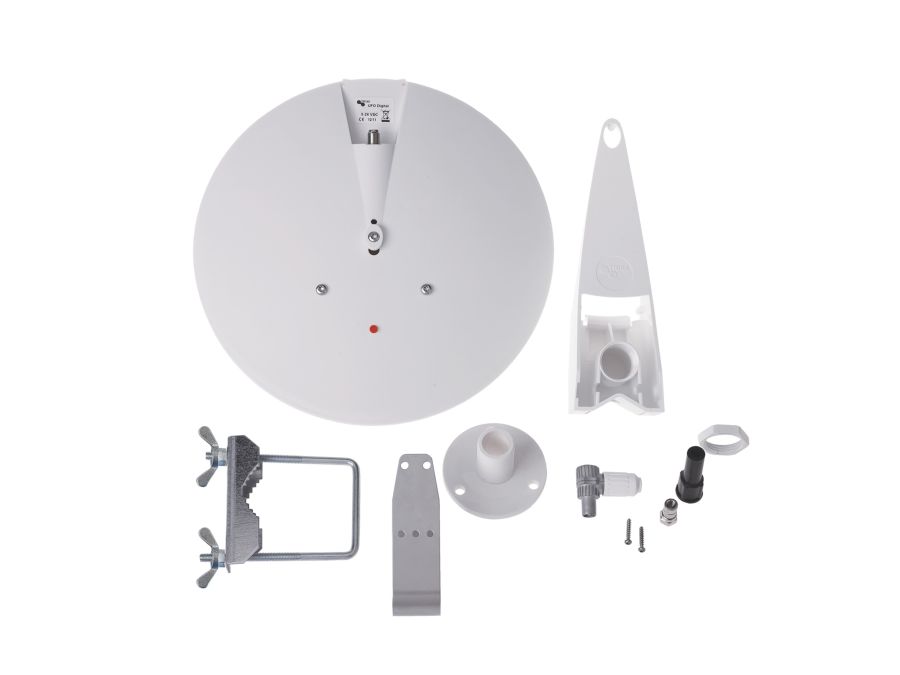 UFO 170 Digital, 360° aktiv antenne, FM/DAB/BIII/UHF, 27dB