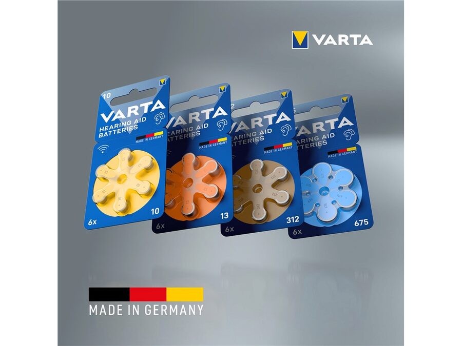 Batteri til høreapparat - PR44/675 (6 stk.)