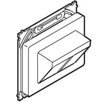 Dataudtag opus 66 stp/utp skrå 2 stikk 1 hvid