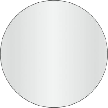 Loevschall Refine spejl med ramme, sort, Ø80 cm