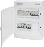 Færdigmonteret gruppetavle – 1x16A 3P+N + 3x10A 1P+N + Transient