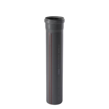 Ostendorf afløsrør Ø110mm, grå PP, 3000mm