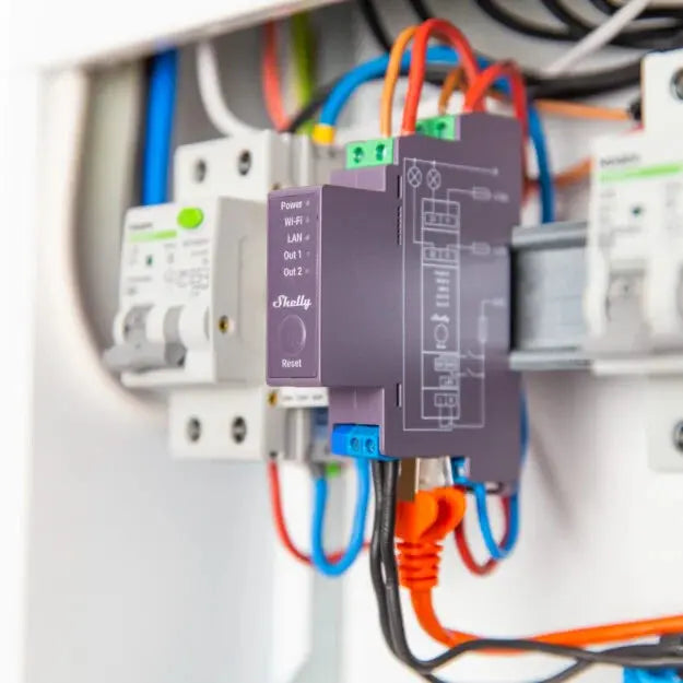 Shelly Pro 2 - WiFI relæ, 2 kanaler, potentialfrit