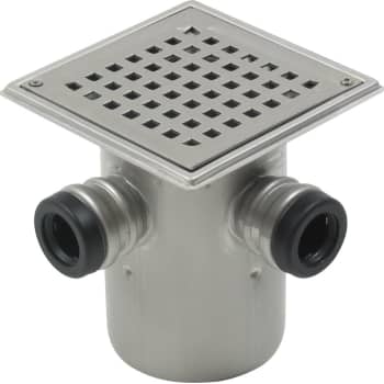 BLÜCHER 110 mm afløbsskål til beton, med studs, lodret