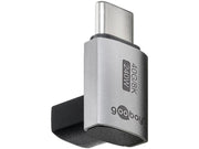 USB4 adapter - USB-C han til USB-C hun, vertical 90° kort