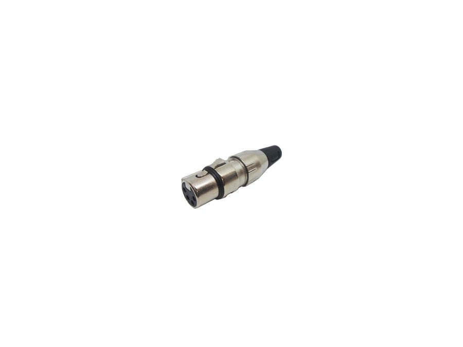 XLR stik - 4P hun, nikkel