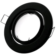 Downlight kit uden lyskilde - Hul: Ø7 cm, Mål: Ø9 cm, sort, vælg MR16 eller GU10 fatning