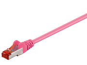 S/FTP netværkskabel - CAT6 PiMF, Magenta (1,5m)