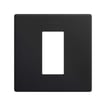 Simon 270 minima ramme 1 modul mat sort