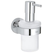 GROHE START sæbedispenser m/holder glas/metal forkr