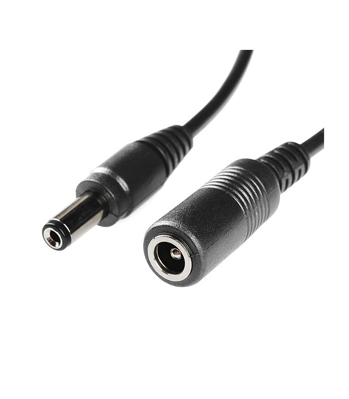 DC Forlængerkabel - 30 cm, 5V-48V, sort