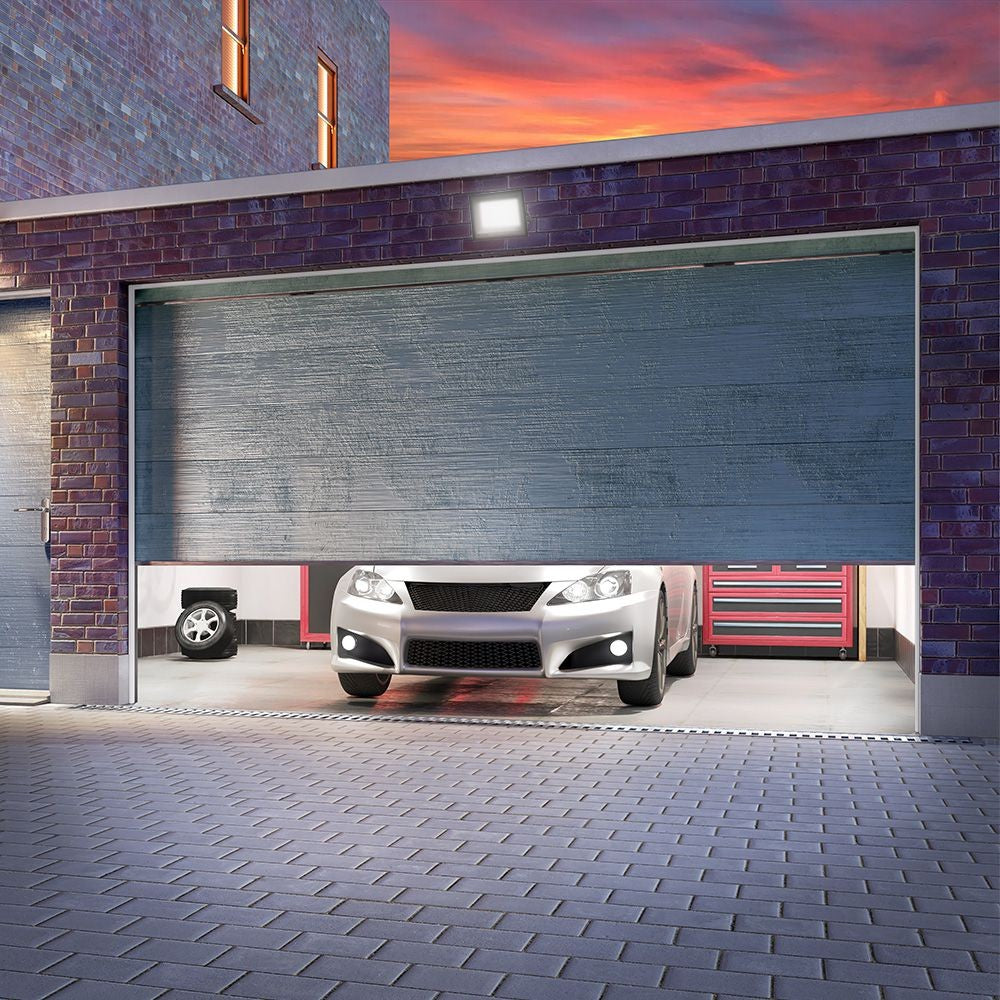 50W LED projektør med 3-i-1 funktion og Gun Grey hus - Effekt: 50W, 5000lm, RA80, IP65.