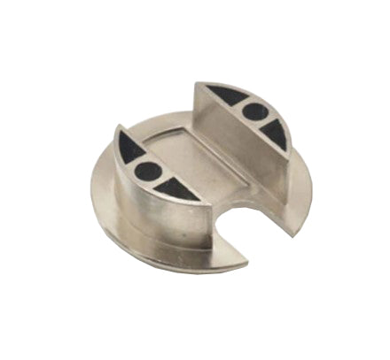 Bord-kabelgennemføringsflange - Børstet stål, Ø35mm