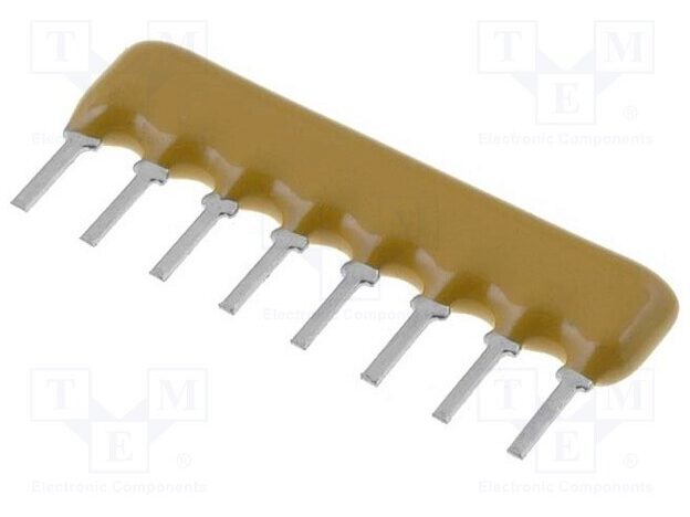 Modstandsnetværk 7x4,7kOhm (1 fælles)