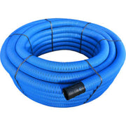 Evodrain 125/107 mm PE-drænrør m/1,2 x 10,11 mm slids, 50 m, blå