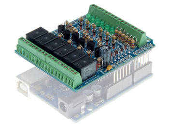 VMA05 I/O shield til Arduino (færdigsamlet)