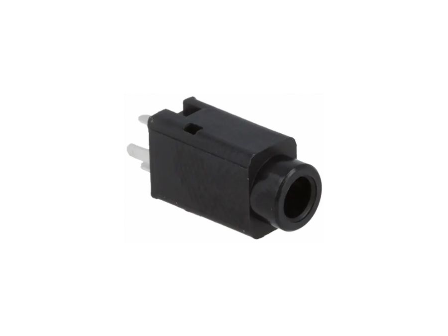 JACK fatning - 3,5mm stereo hun, vertikal, printben