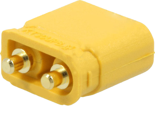 DC-XT30 fatning - 2pol han, printben