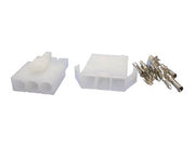 Ledning-til-ledning stiksæt - 1x3pol (6,2mm benafstand)