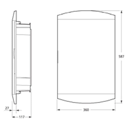 Lågesæt for PGE 150- 14 hvid