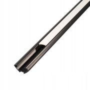 PVC hjørneprofil til LED strip - 15x15, 2m, sort med mælkehvidt cover