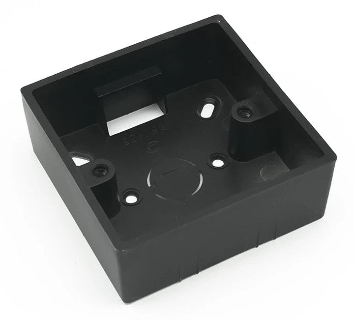 Underlag til 86x86mm vægdåser (int. std.) - Sort