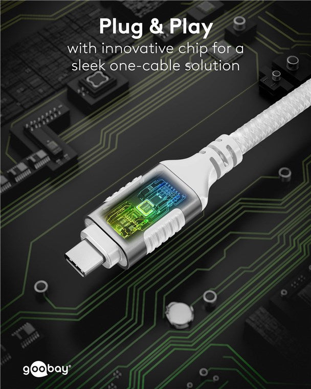 USB-C™ 3.1 til RJ45 netværkskabel, Hvid (1m)