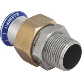 15mm x 1/2" union muf/nip Mapress RF/messing
