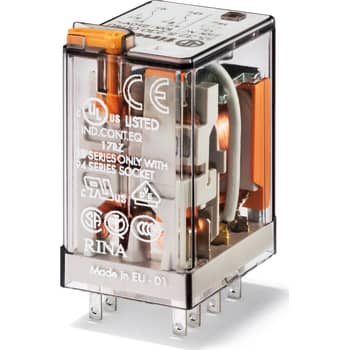 STIKBENSRELÆ 2C/O 10A 12VAC