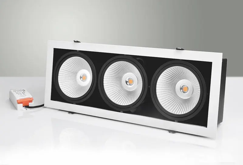 DOWNLIGHT MD-251, LED, 3X10W, HVID/SORT, IP21