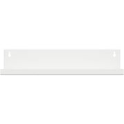 Nichba hylde l-formet 40 cm hvid pulverlakeret