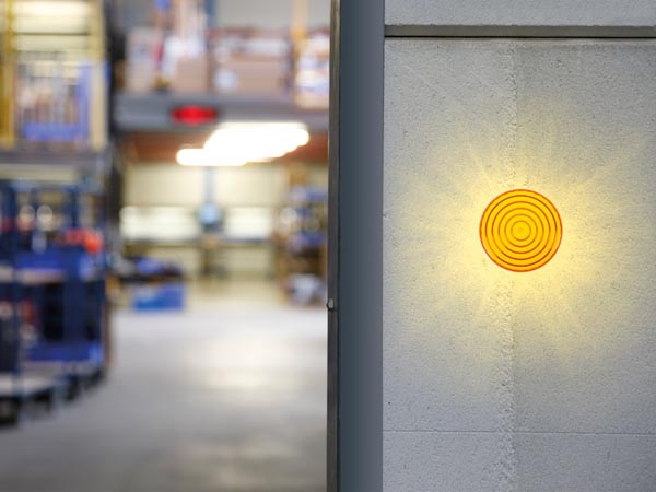 LED blinklys - 12Vdc, Ø100mm, IP20, Orange