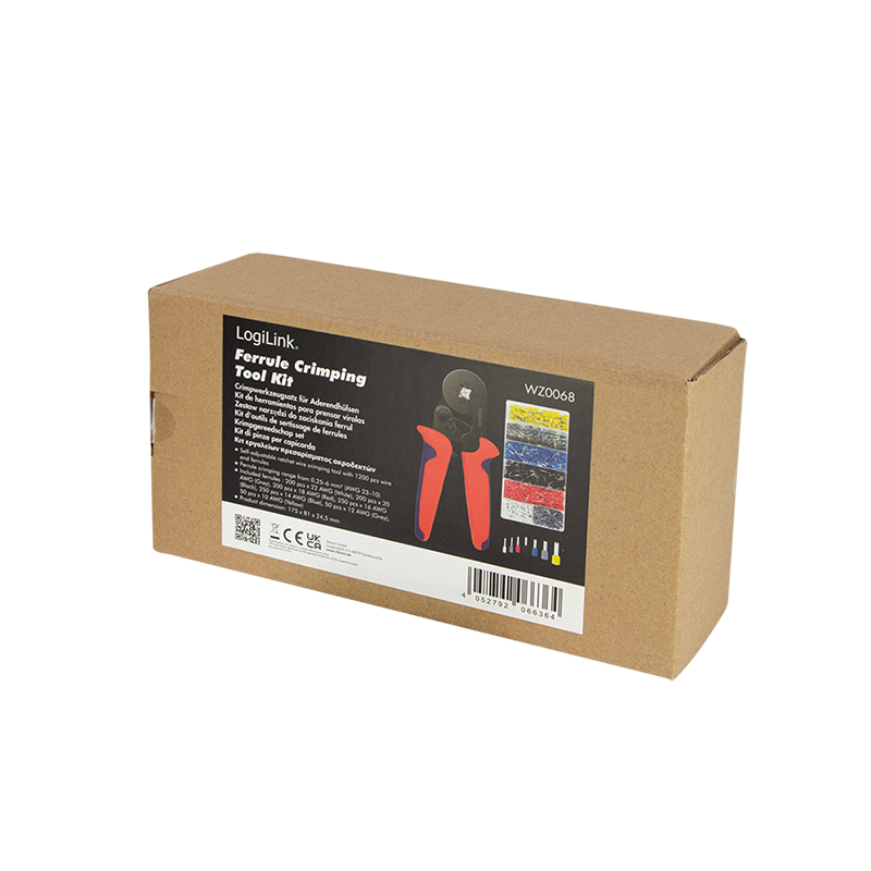 Krimptang sæt inkl. tyller - 0,25-6mm² (1200 stk.)