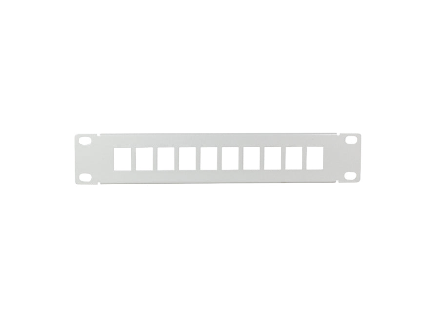 10" patch panel - 10 x Keystone, Grå