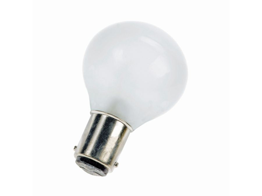 Dværglampe - 12V / 12W Globe, Ba15d sokkel (Ø38x56mm)