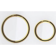 Geberit Sigma 21 betjeningsplade i hvid/messing