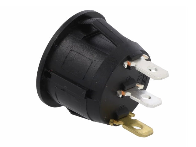 Vippekontakt - 1P OFF-ON, 20A/14Vdc, RØD LED (Ø20mm hul)