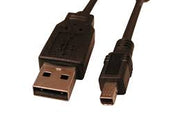 USB 2.0 til Mini-USB 4pol til digitalkamera 1,8m (sort)