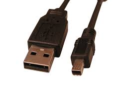 USB 2.0 til Mini-USB 4pol til digitalkamera 1,8m (sort)