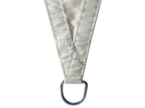 Kvadratisk solsejl - 5 x 5m, CREMEHVID