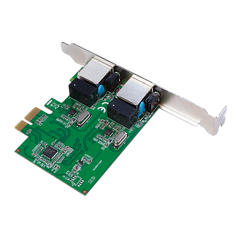 PCI-Express kort - 2 port Gigabit LAN